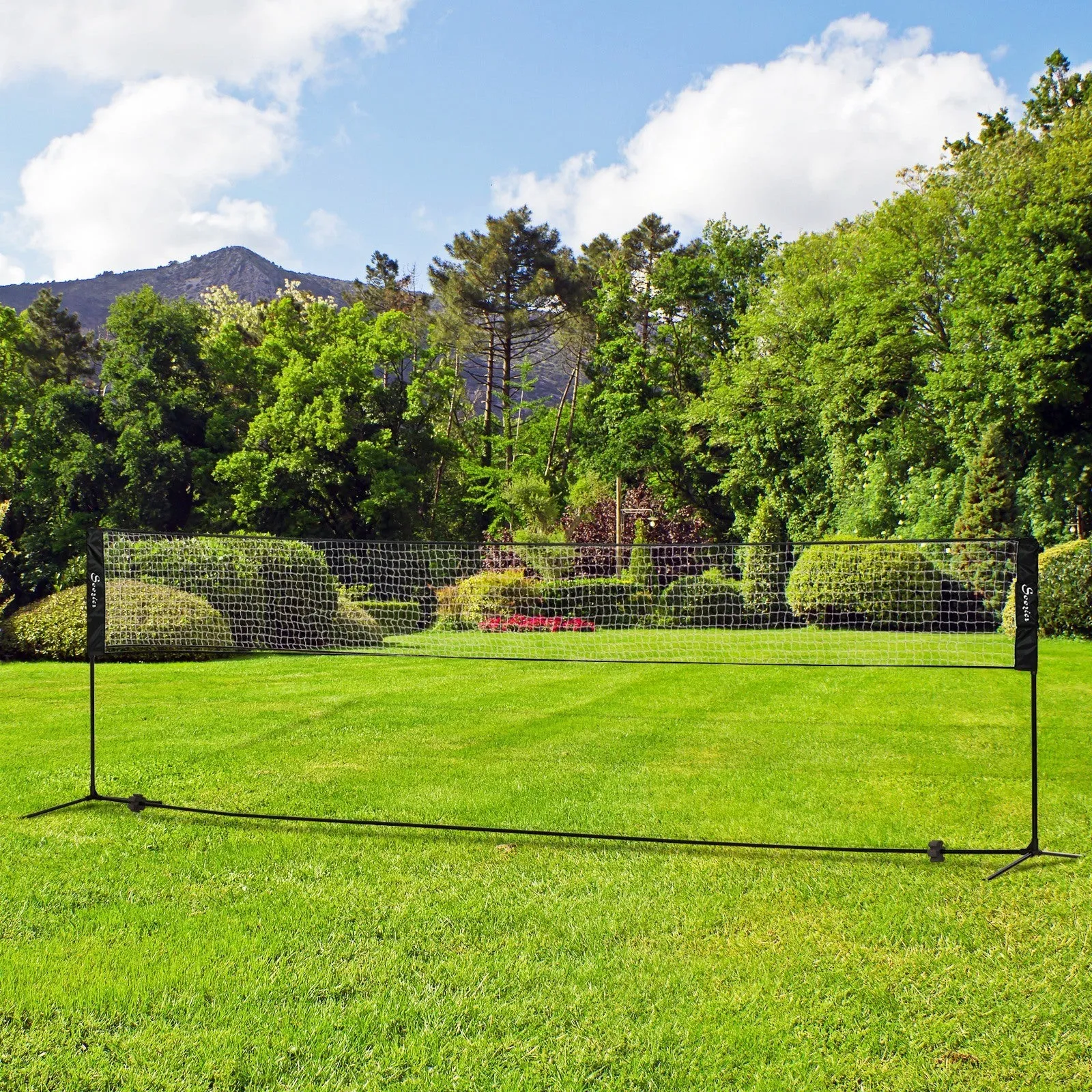 17ft Portable Badminton, Pickleball & Volleyball Set – Adjustable Outdoor Sports Net