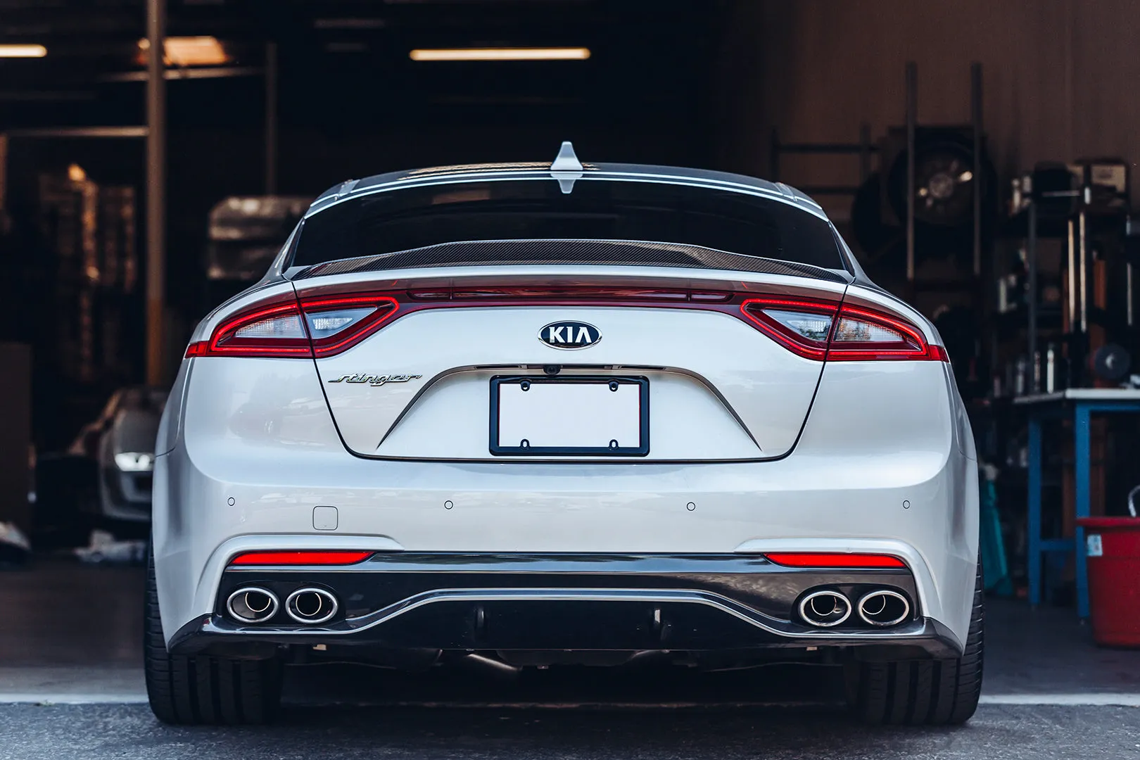 2018-2023 Kia Stinger Carbon Fiber Rear Spoiler B-Style (Clearance Item)