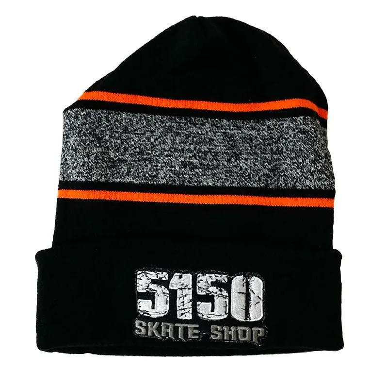 5150 Skate Shop Striped Collar Beanies