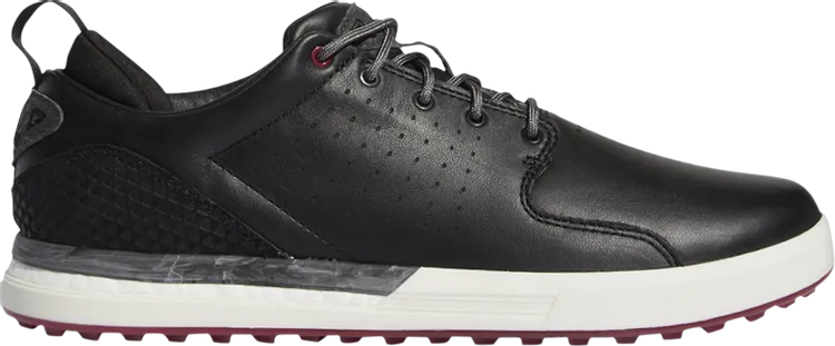 Adidas Flopshot Spikeless 'Black Legacy Burgundy' sneakers, black
