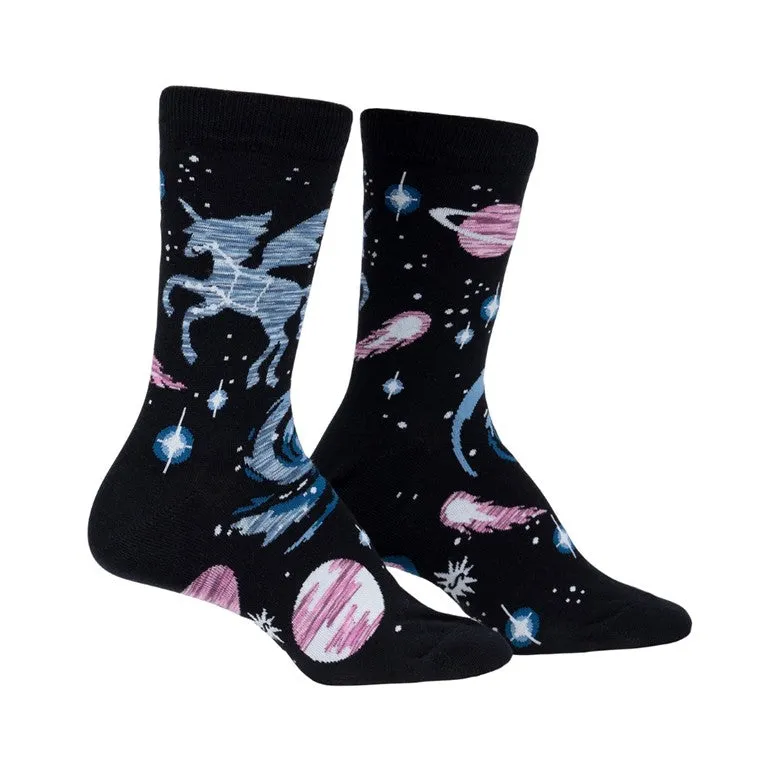 Ancient Pegasus Womens Crew Socks