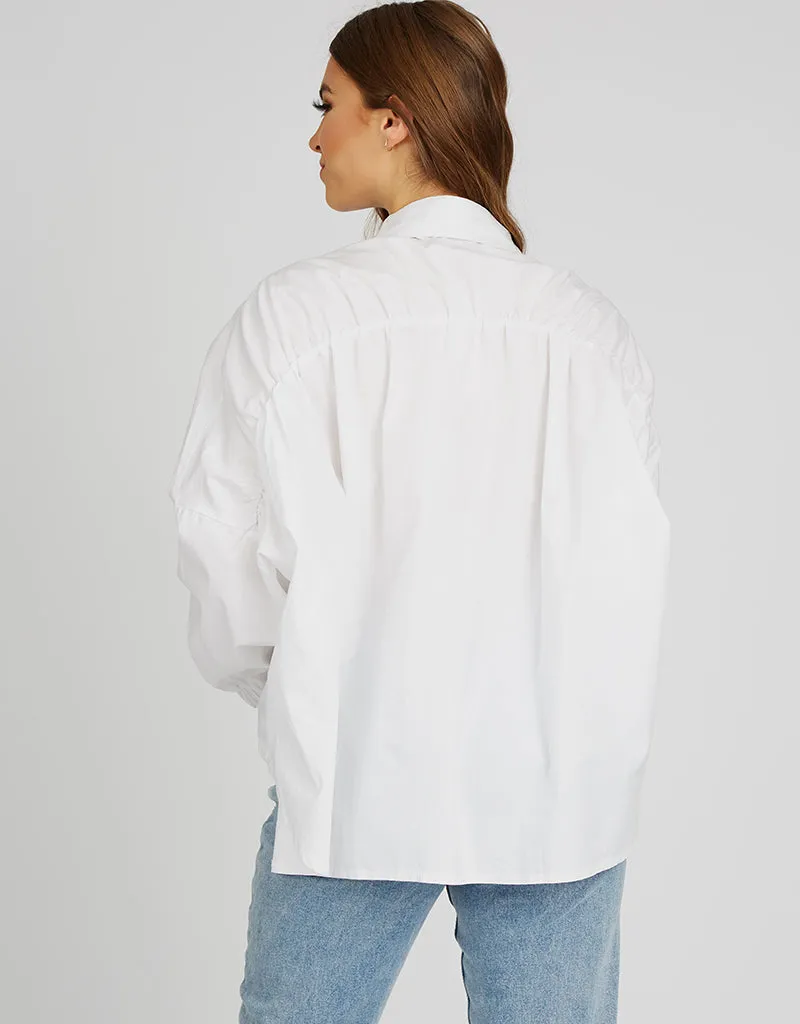 Back Detail Drawstring Shirt