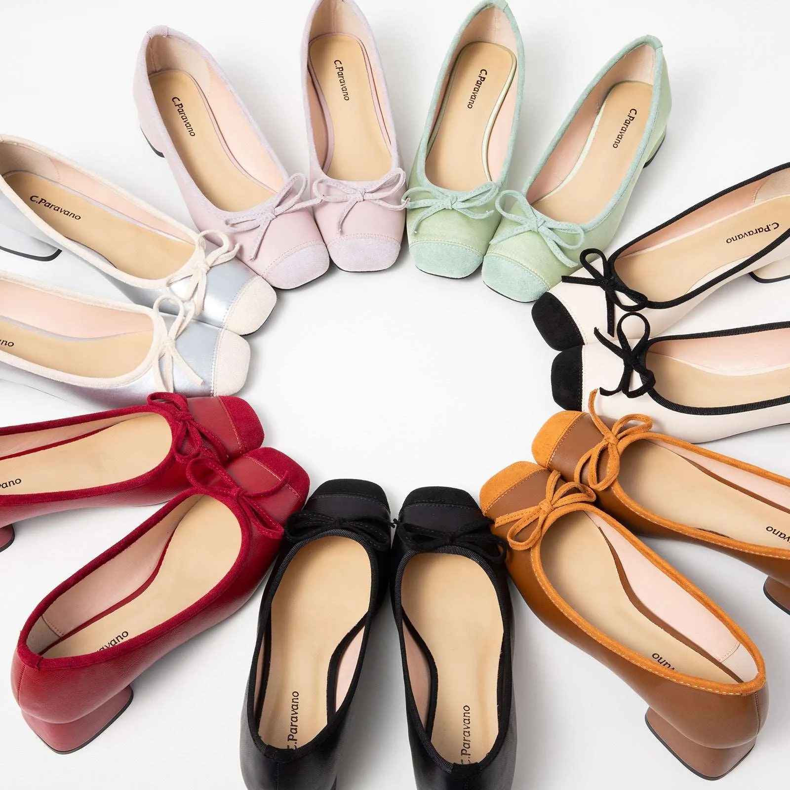 Ballet Block Heel (Nina) Pink