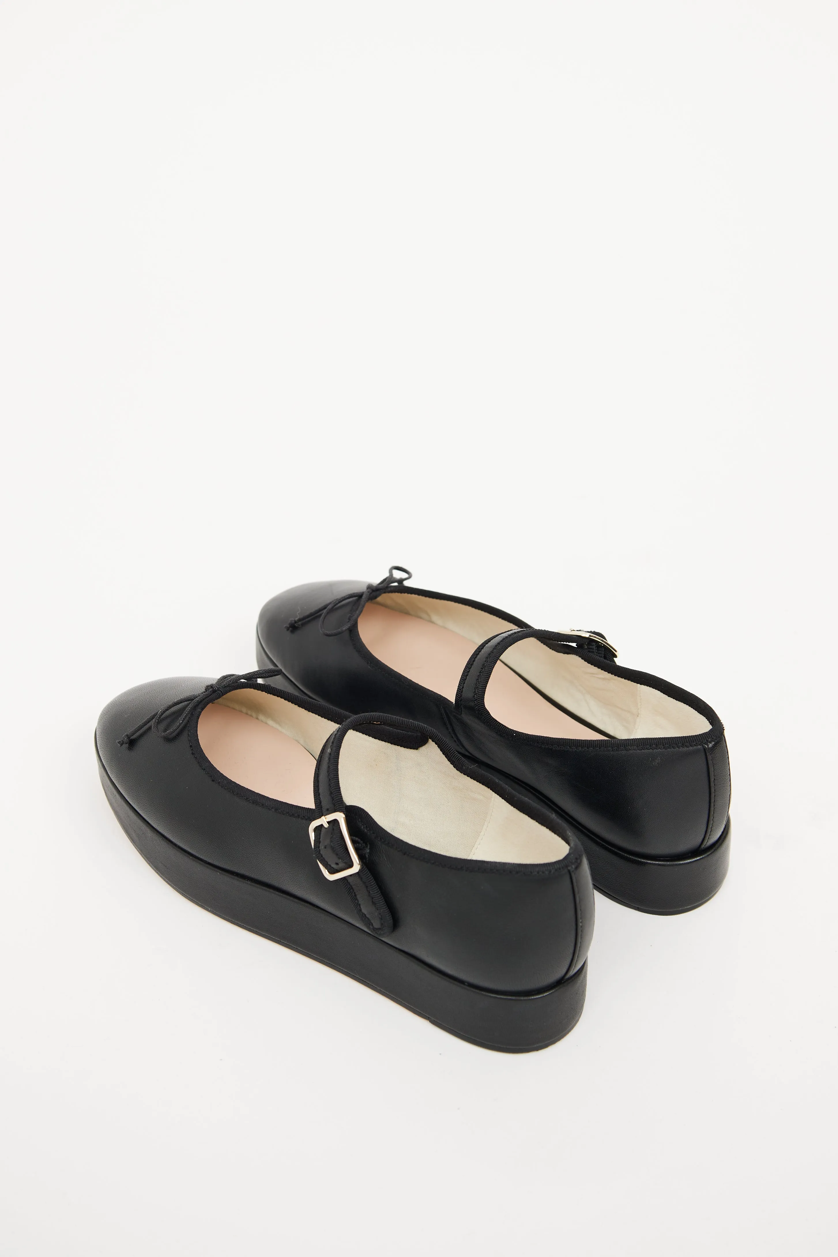 Black Platform Ballet Flat