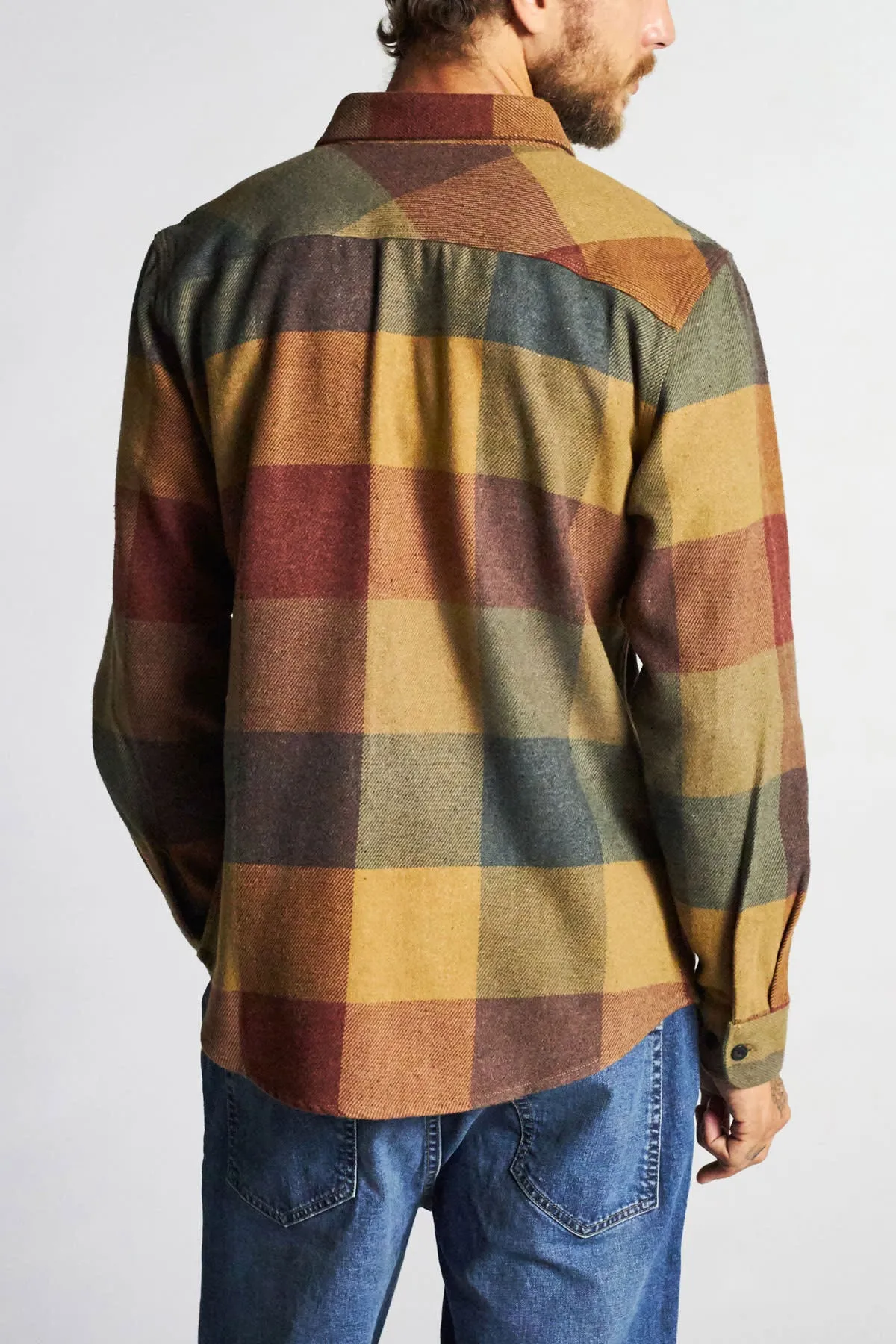 Bowery L/S Flannel - Rust/Copper