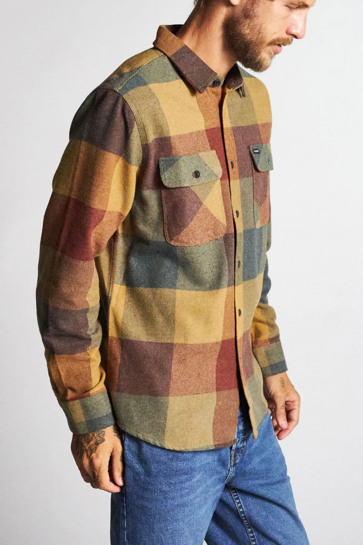 Bowery L/S Flannel - Rust/Copper