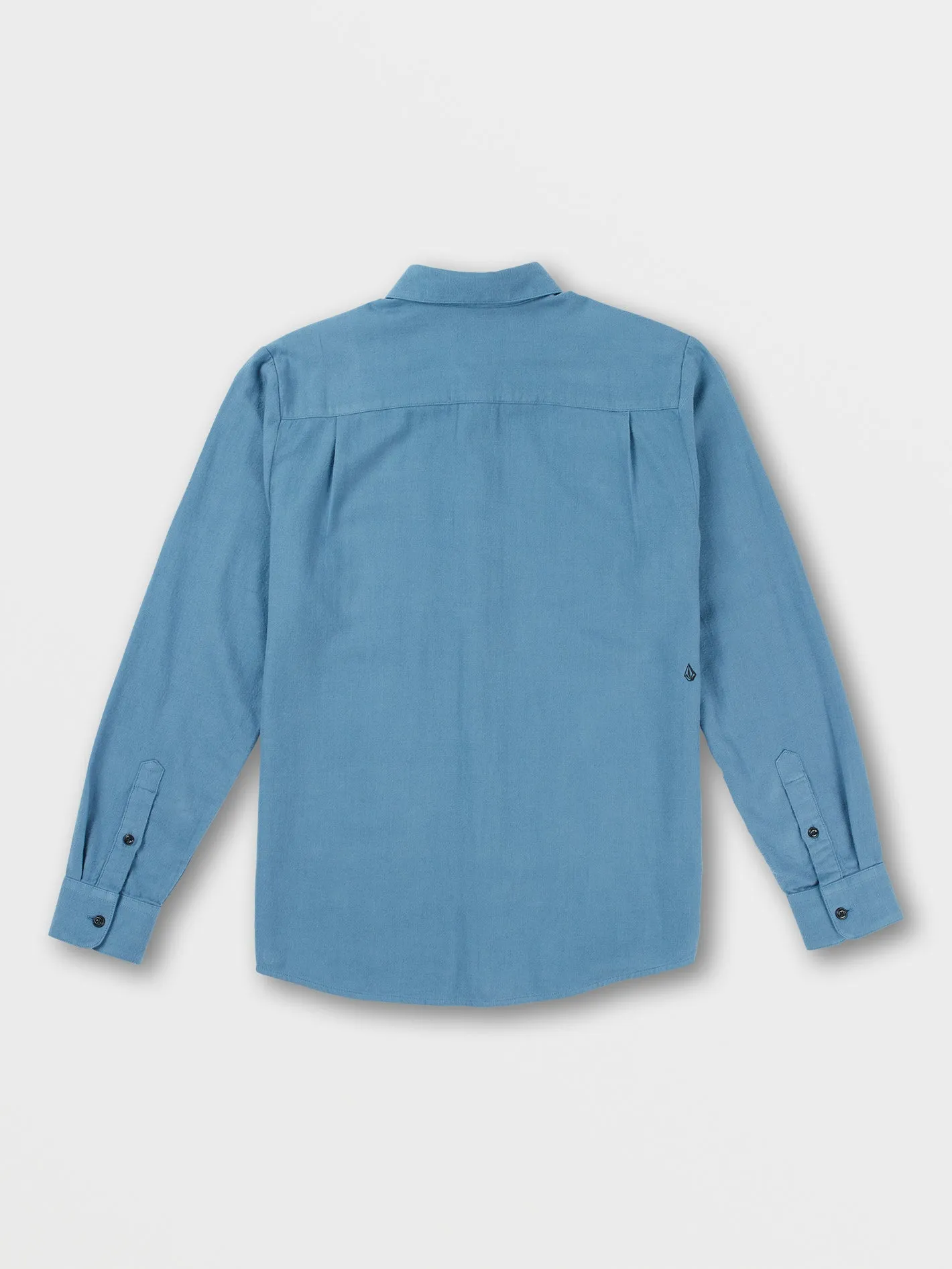Caden Solid Long Sleeve Shirt - Slate Blue
