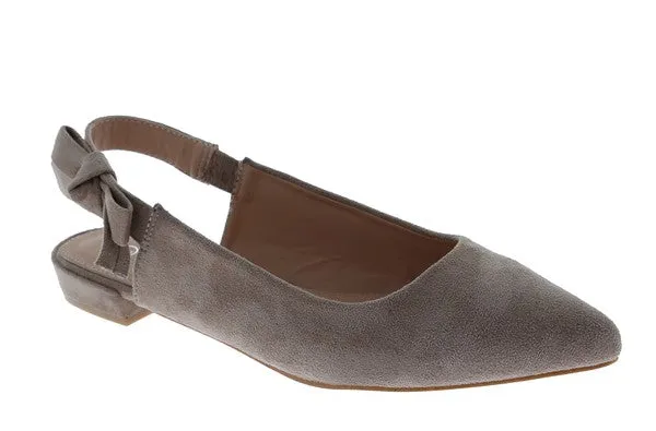 Dainty Bow Embellished Flat