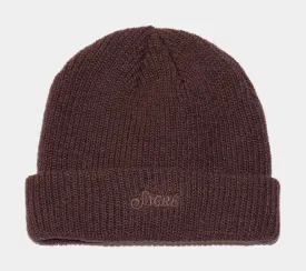 Embroidered Beanie Womens Hat (Mojave Brown)