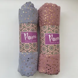 Gold Spot Scarves Pink & Lilac
