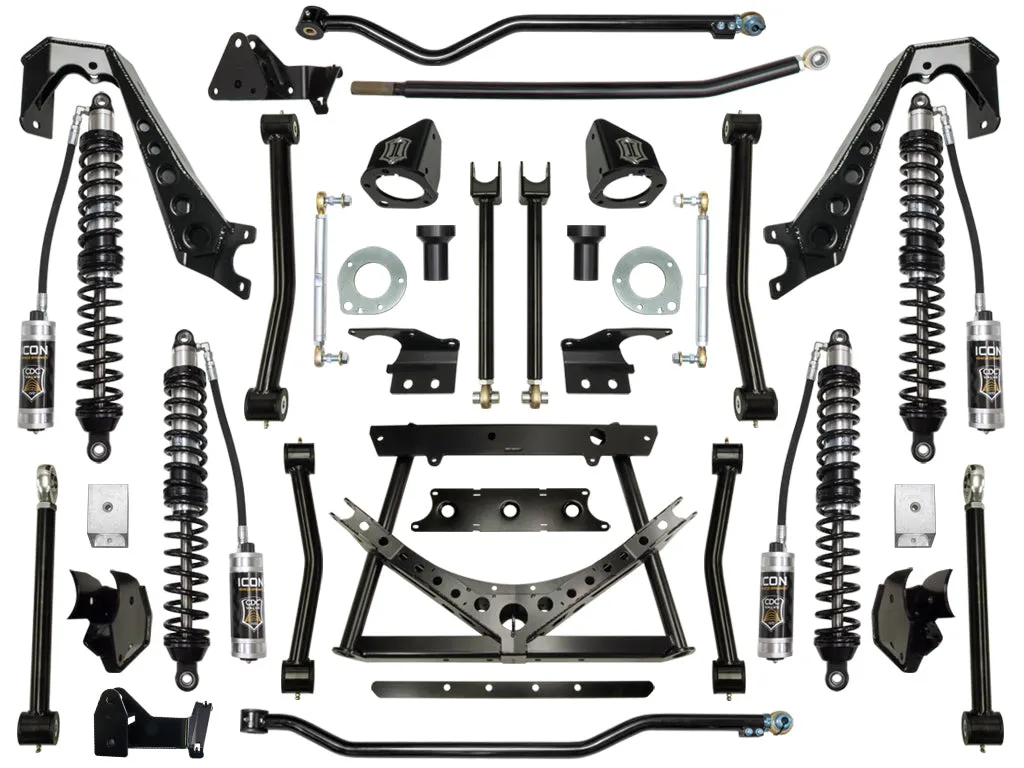 Icon 4.5-6" Coilover Conversion System Stage 2 Kit for 2007-2018 Jeep Wrangler JK 4WD RWD