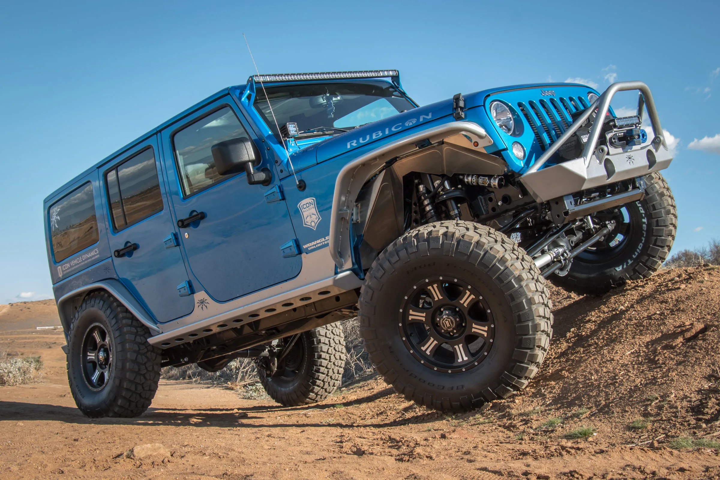 Icon 4.5-6" Coilover Conversion System Stage 2 Kit for 2007-2018 Jeep Wrangler JK 4WD RWD