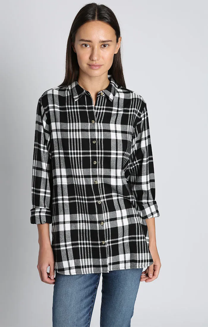 JACHS GF Black Plaid Flannel