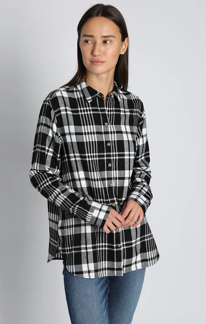 JACHS GF Black Plaid Flannel