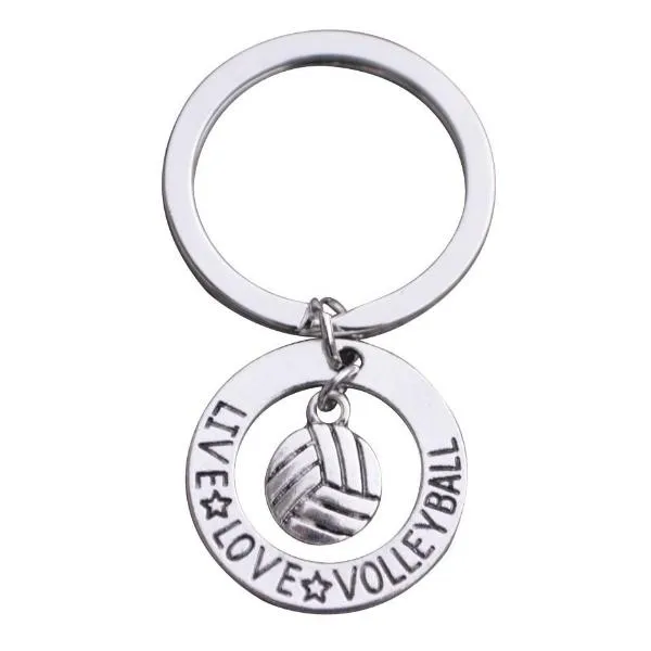 Live Love Volleyball Keychain
