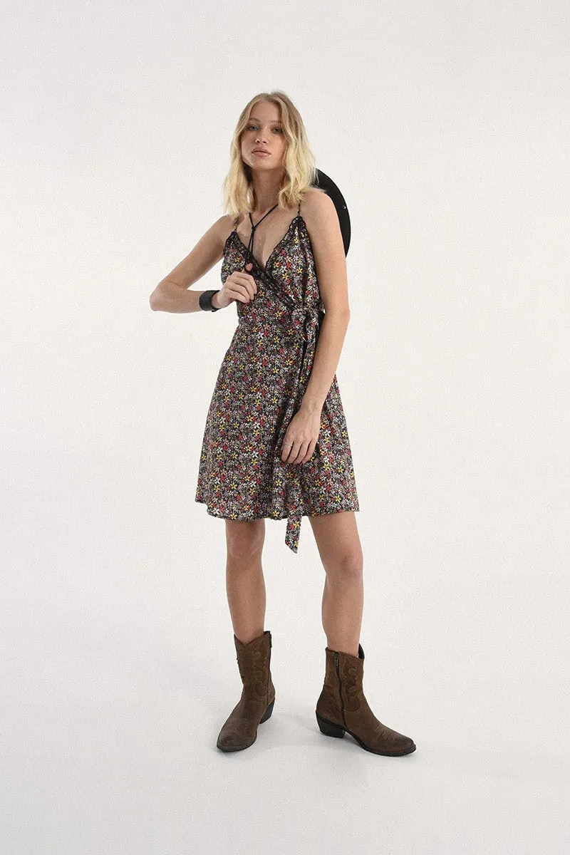 Navy Maelle Print Dress