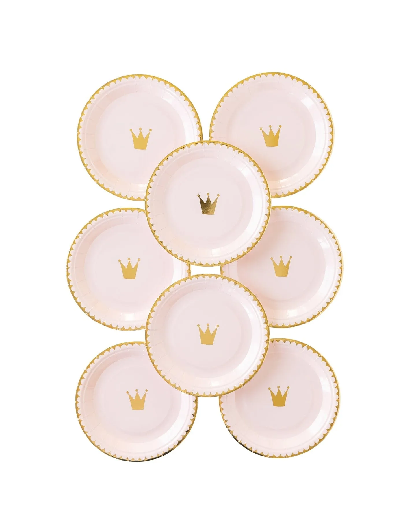 Princess Crown Party Plates x 8