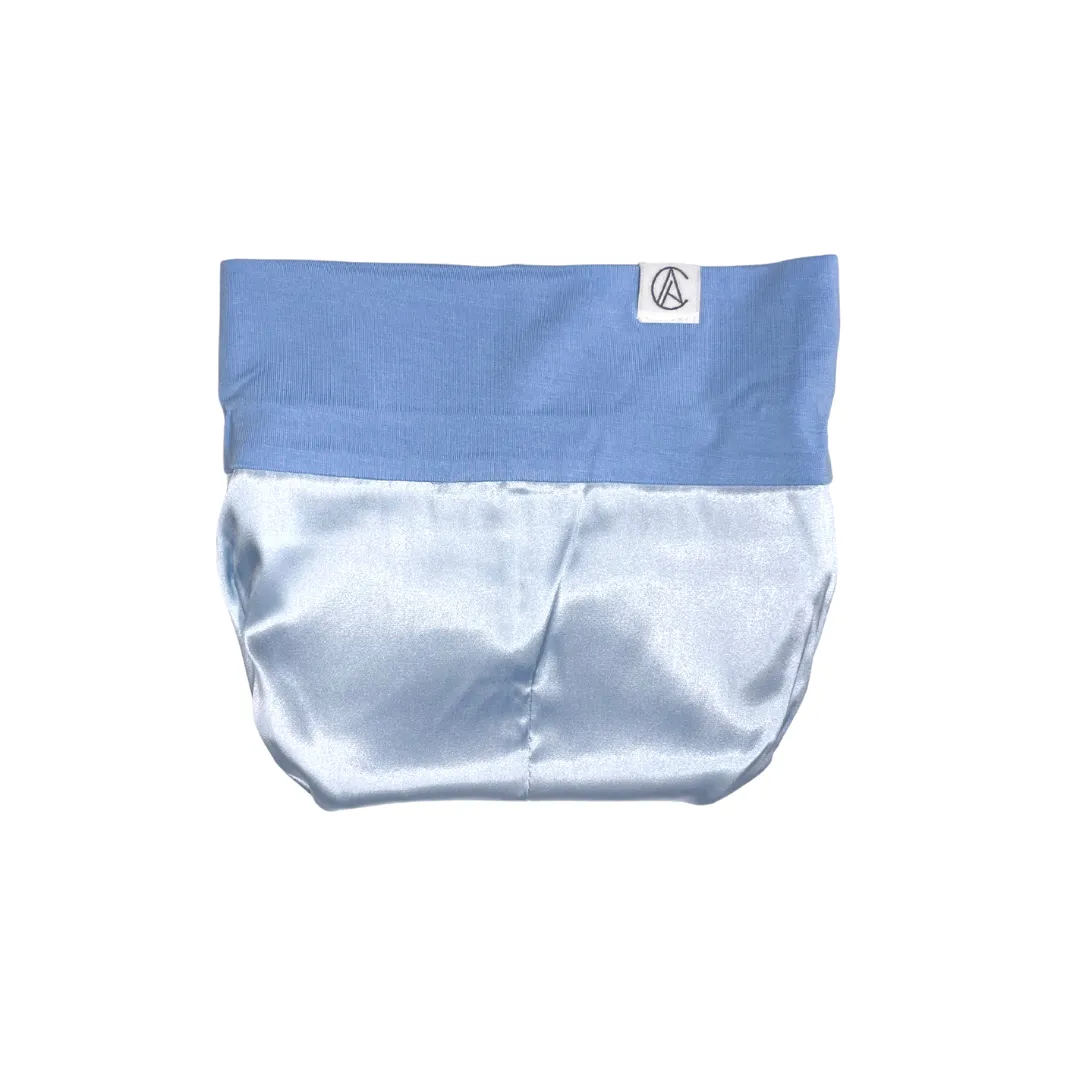 Satin Lined Jersey Beanie-Ocean