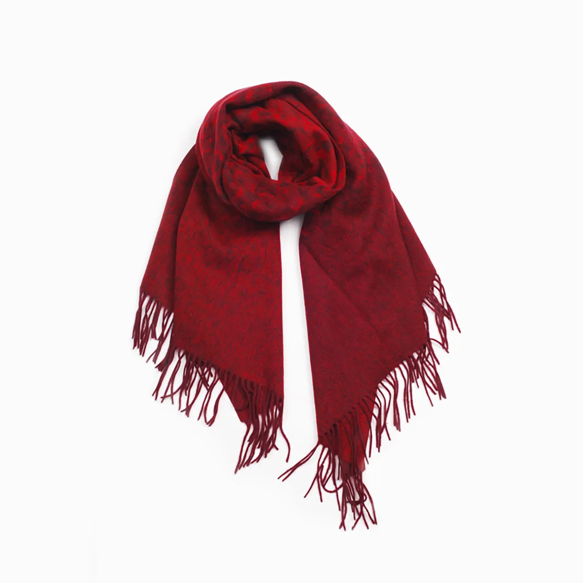 Ugg Cashmere & Wool Wrap Red and Brown
