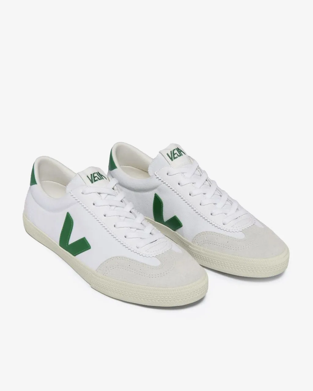 Volley Canvas White Emeraude
